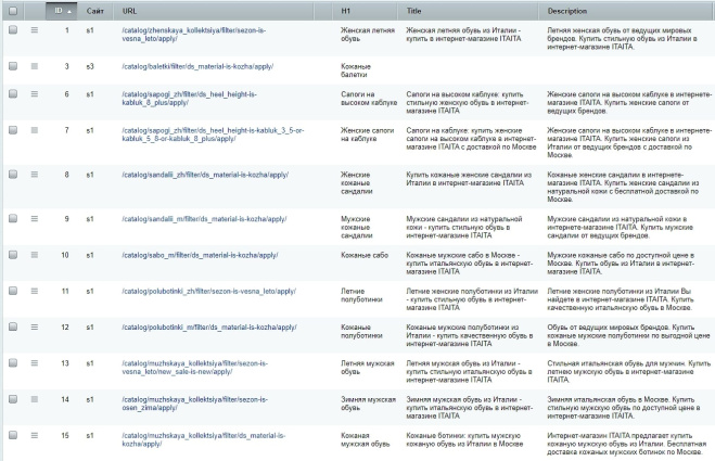 Посадочные страницы